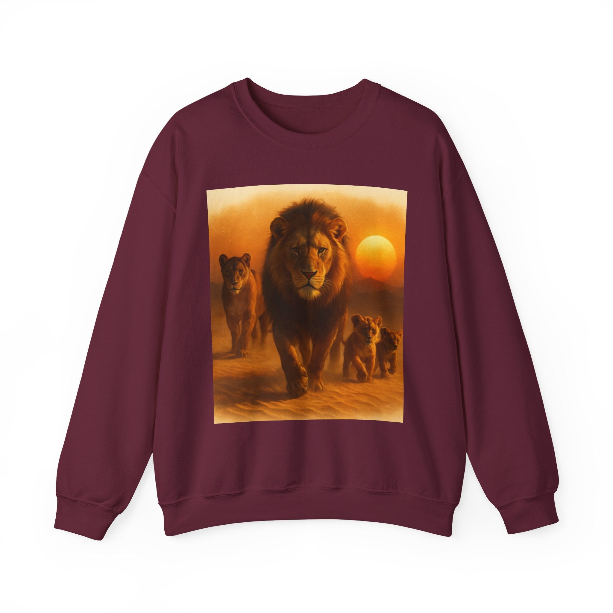 Tiger Sunset Crewneck Sweatshirt