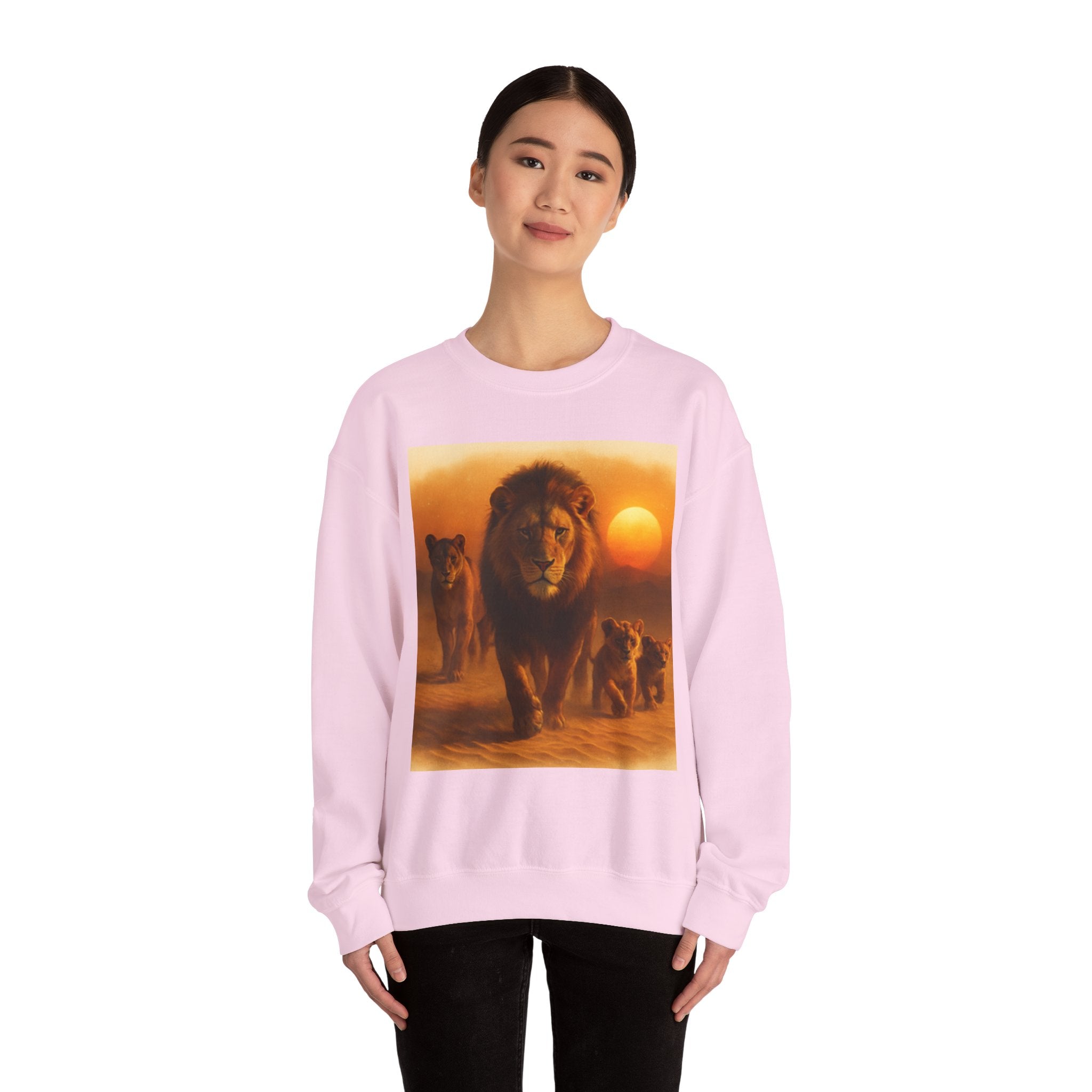 Tiger Sunset Crewneck Sweatshirt