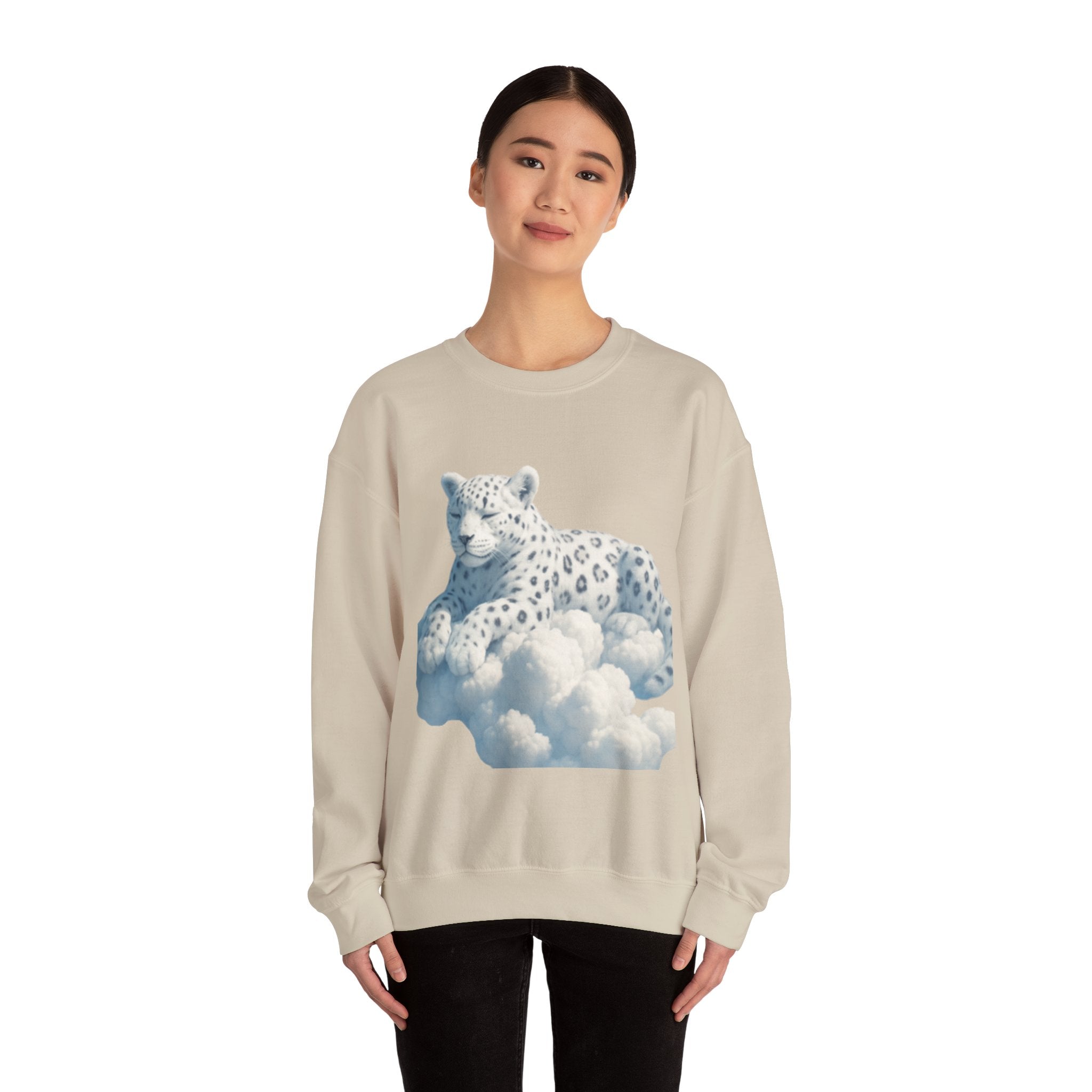Crewneck Cloud Leopard Sweatshirt