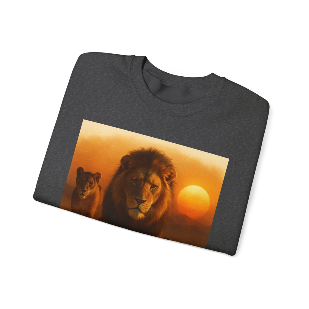 Tiger Sunset Crewneck Sweatshirt