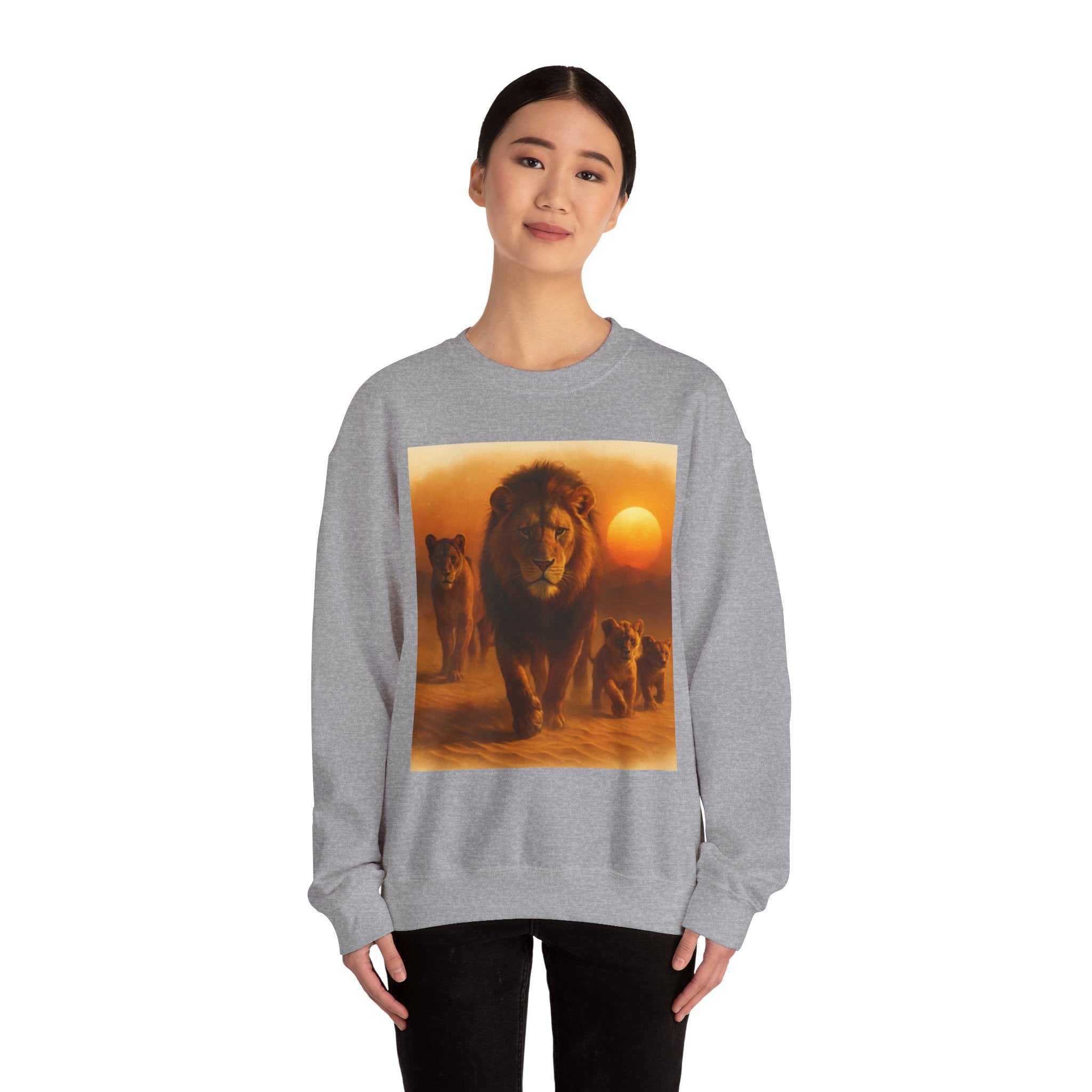 Tiger Sunset Crewneck Sweatshirt