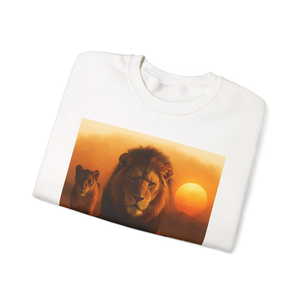 Tiger Sunset Crewneck Sweatshirt