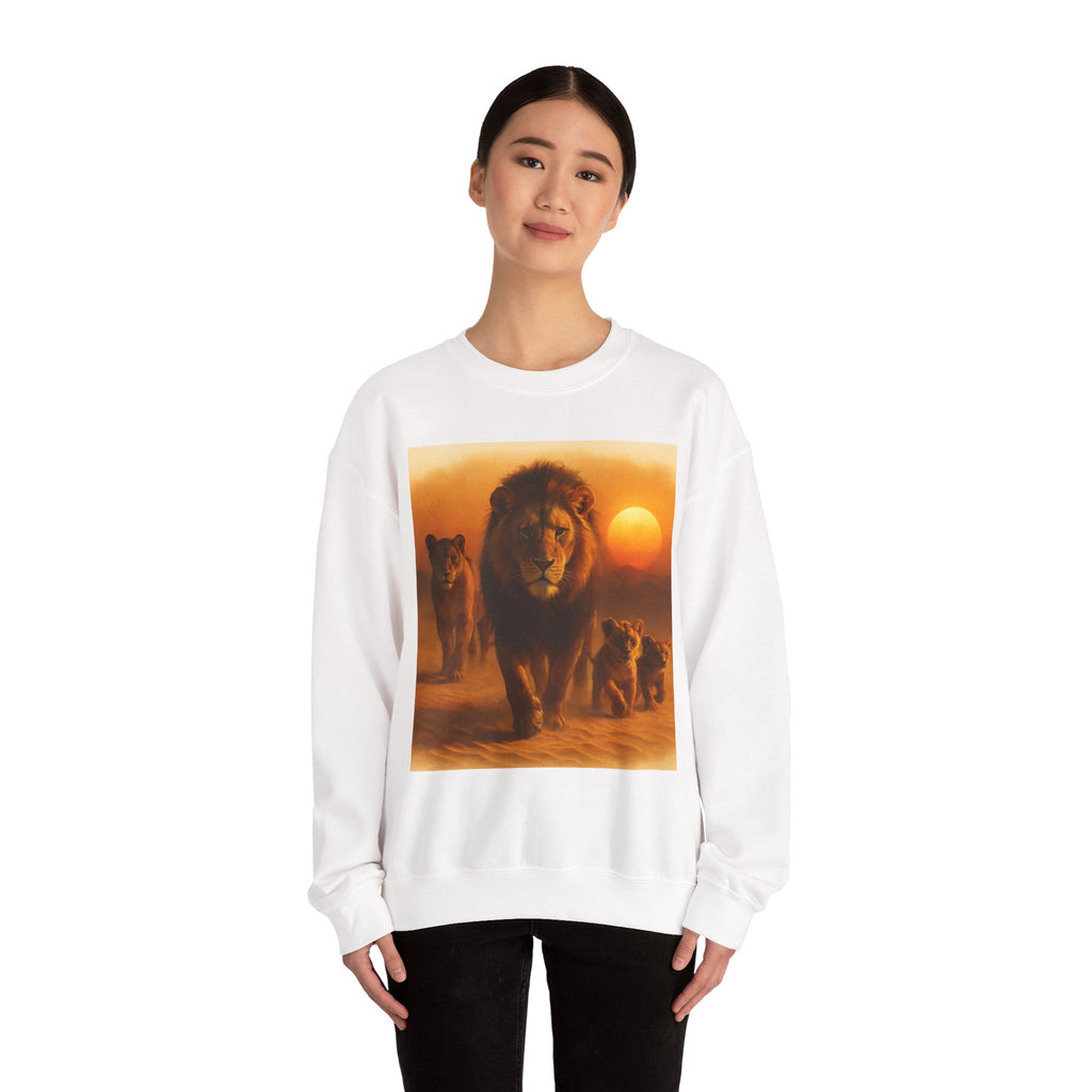 Tiger Sunset Crewneck Sweatshirt