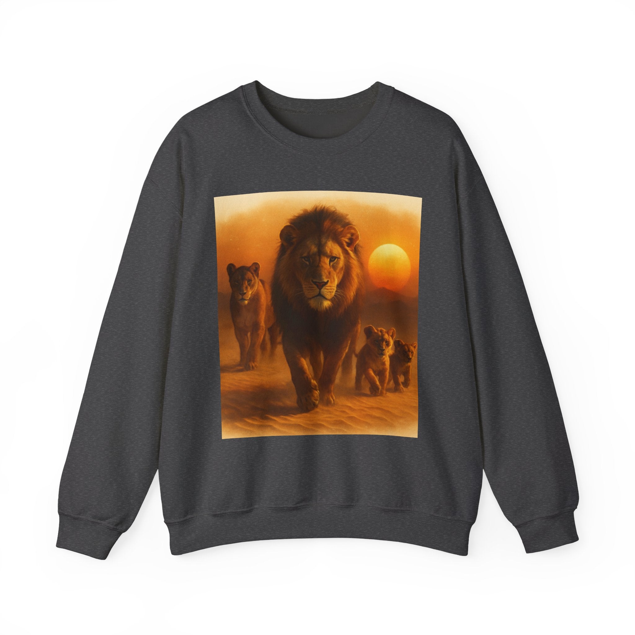 Tiger Sunset Crewneck Sweatshirt