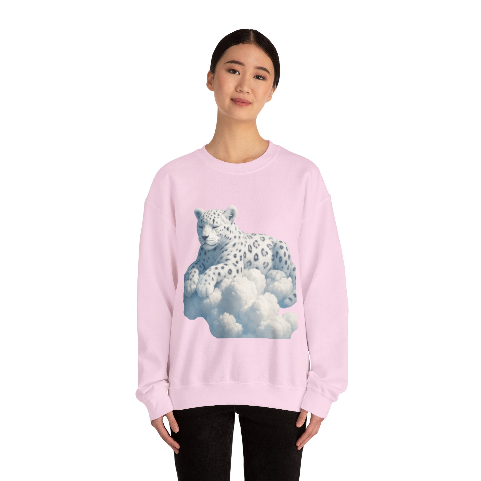 Crewneck Cloud Leopard Sweatshirt