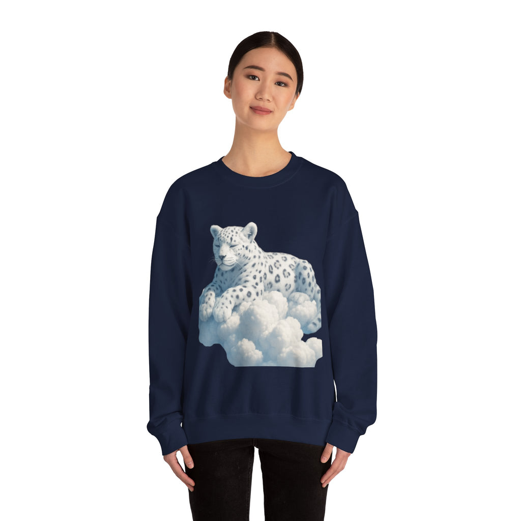 Crewneck Cloud Leopard Sweatshirt
