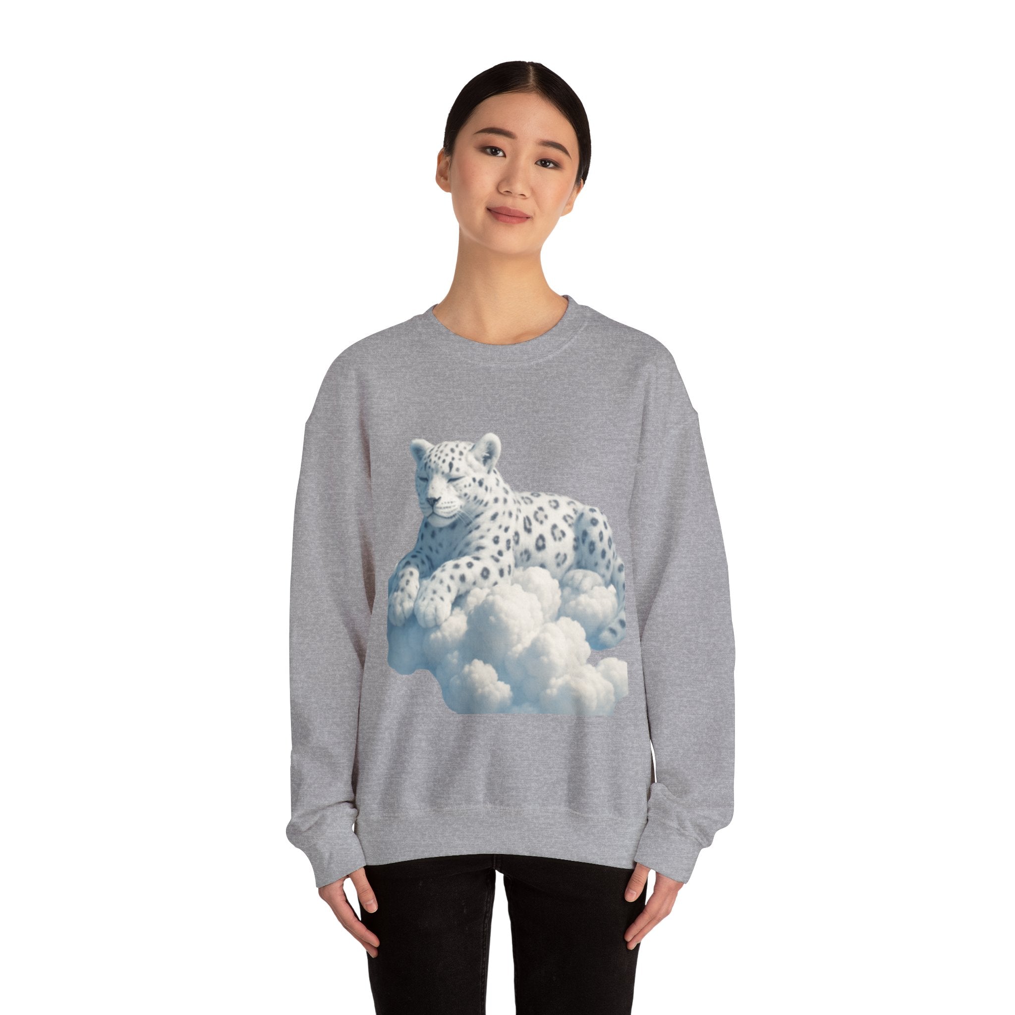 Crewneck Cloud Leopard Sweatshirt