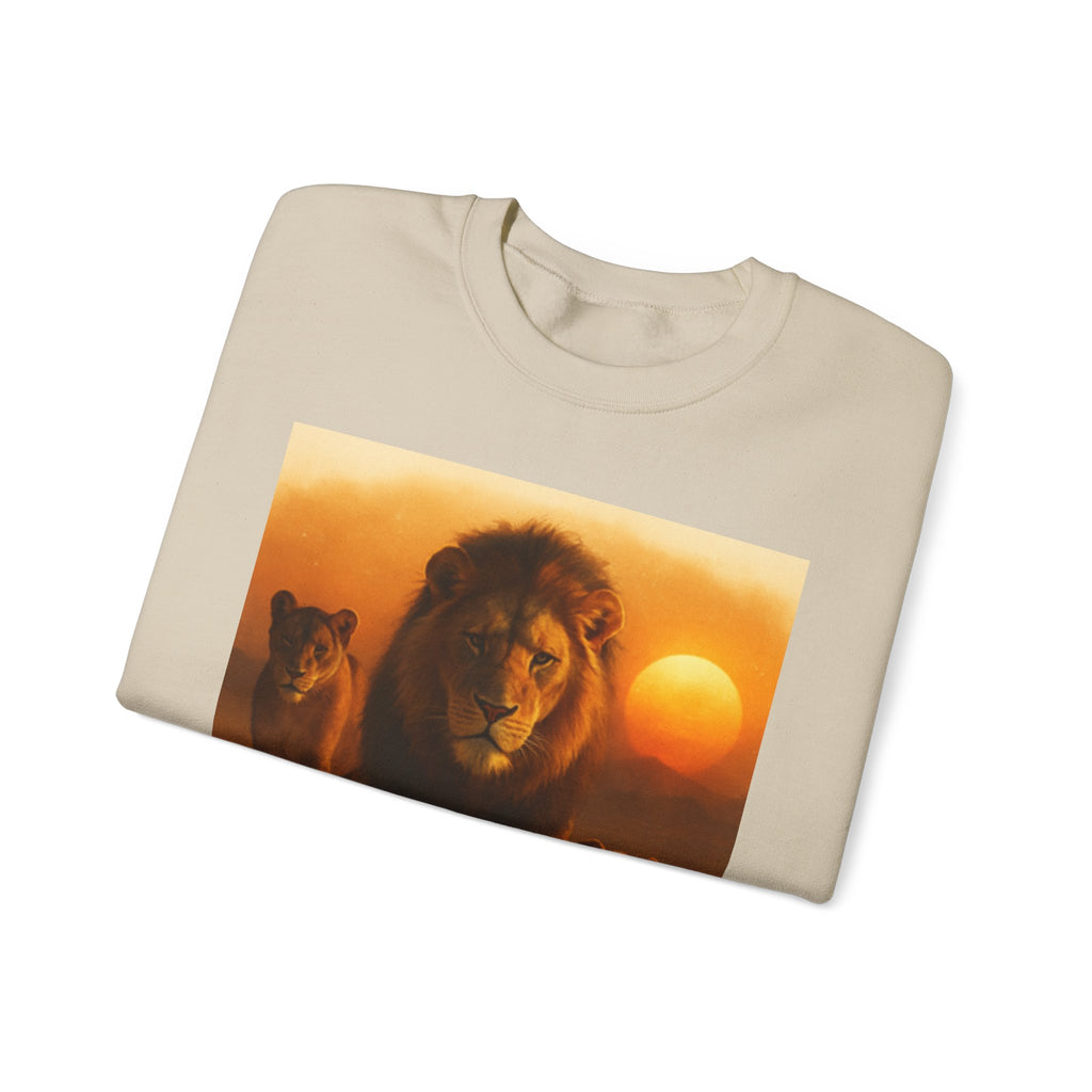 Tiger Sunset Crewneck Sweatshirt