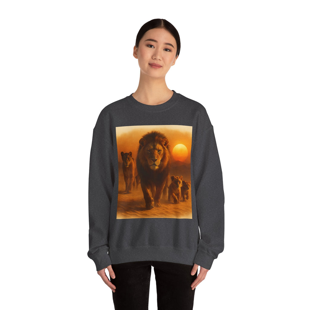 Tiger Sunset Crewneck Sweatshirt