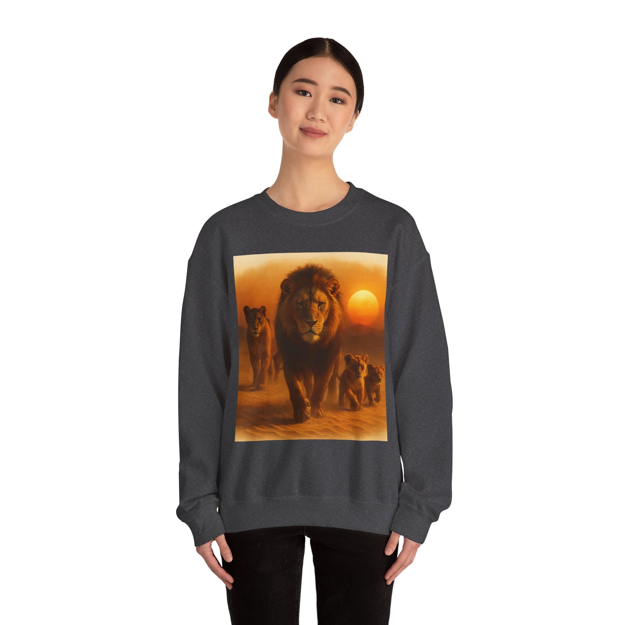 Tiger Sunset Crewneck Sweatshirt