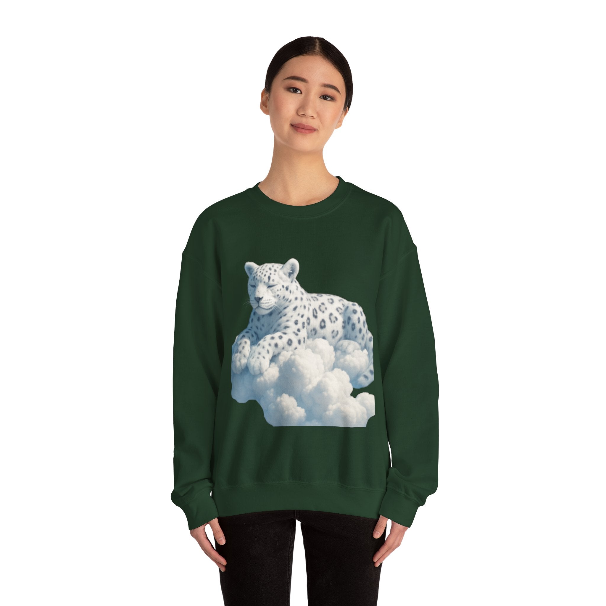 Crewneck Cloud Leopard Sweatshirt
