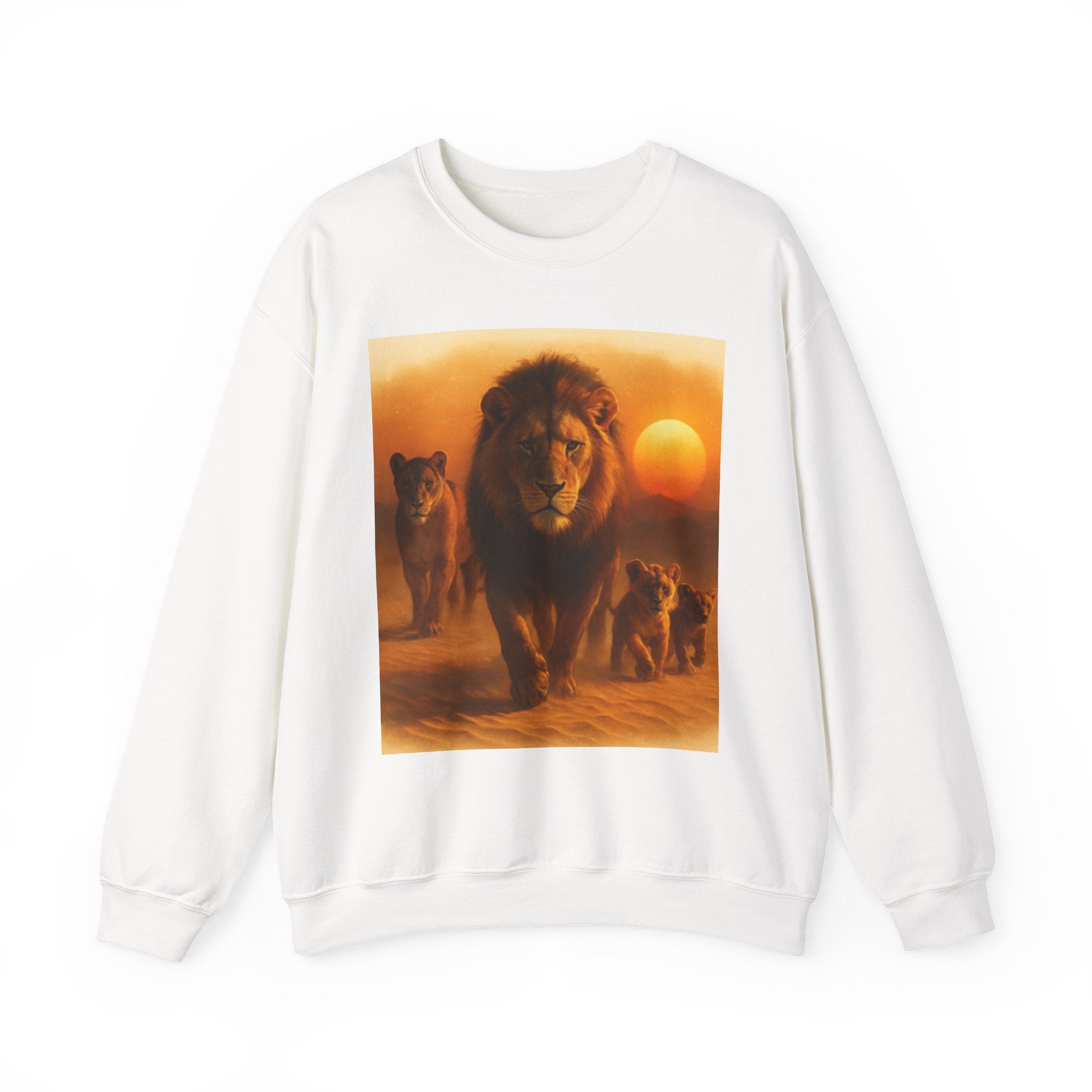 Tiger Sunset Crewneck Sweatshirt