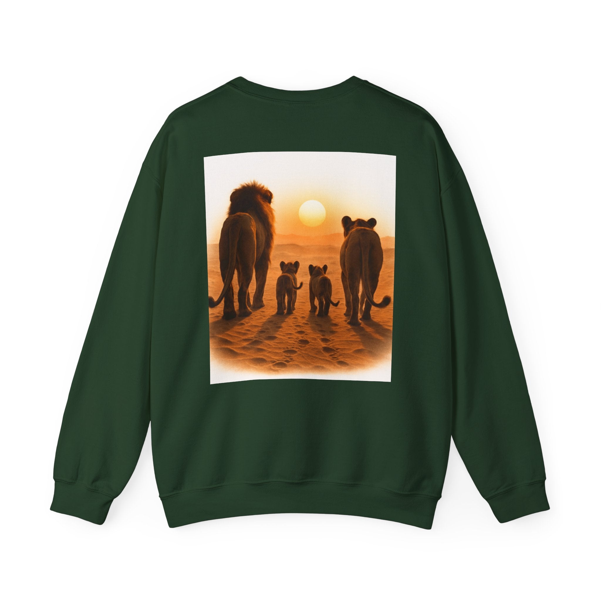 Tiger Sunset Crewneck Sweatshirt