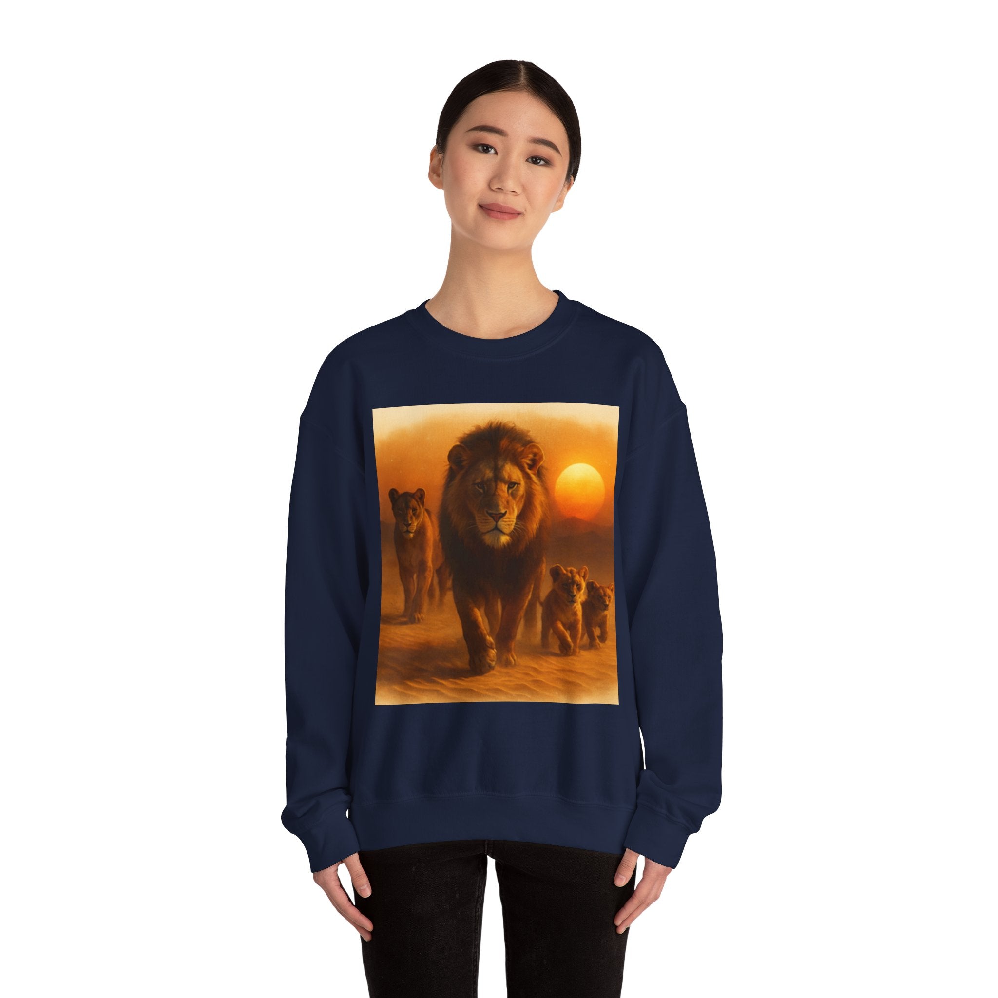 Tiger Sunset Crewneck Sweatshirt