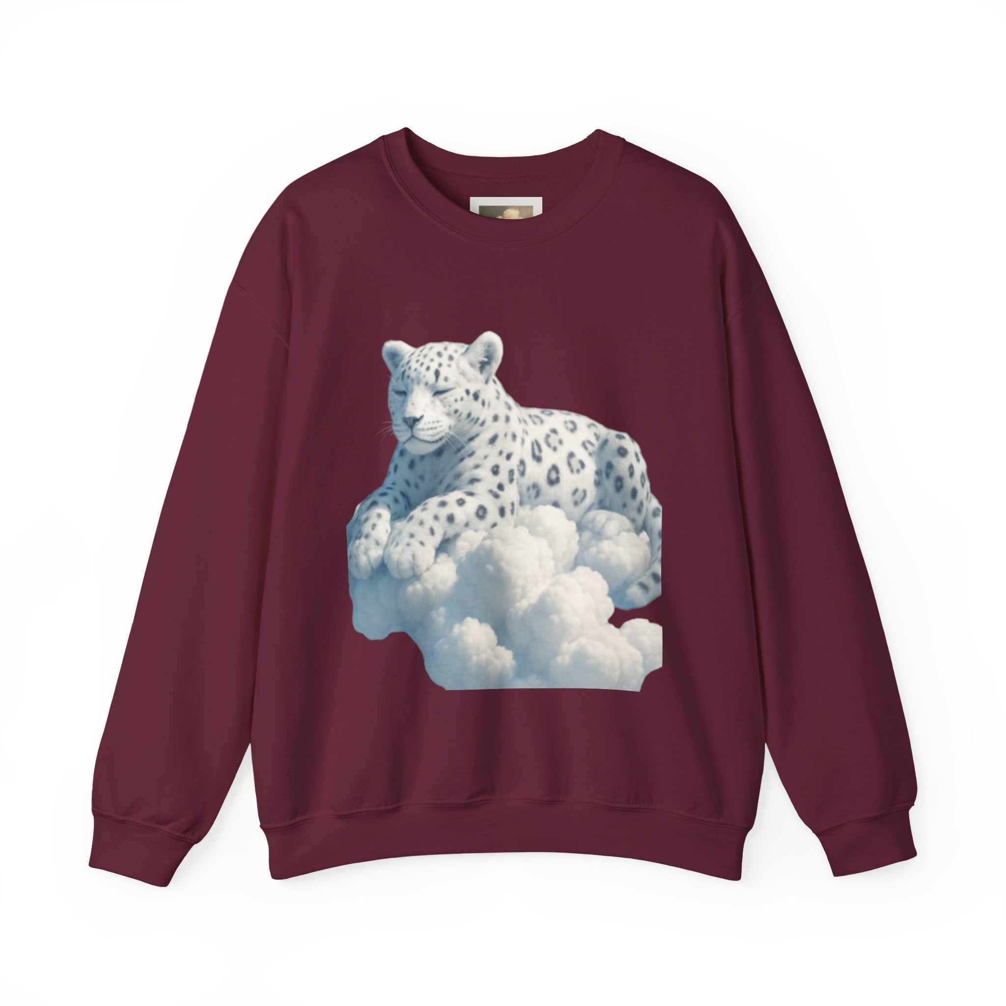Crewneck Cloud Leopard Sweatshirt