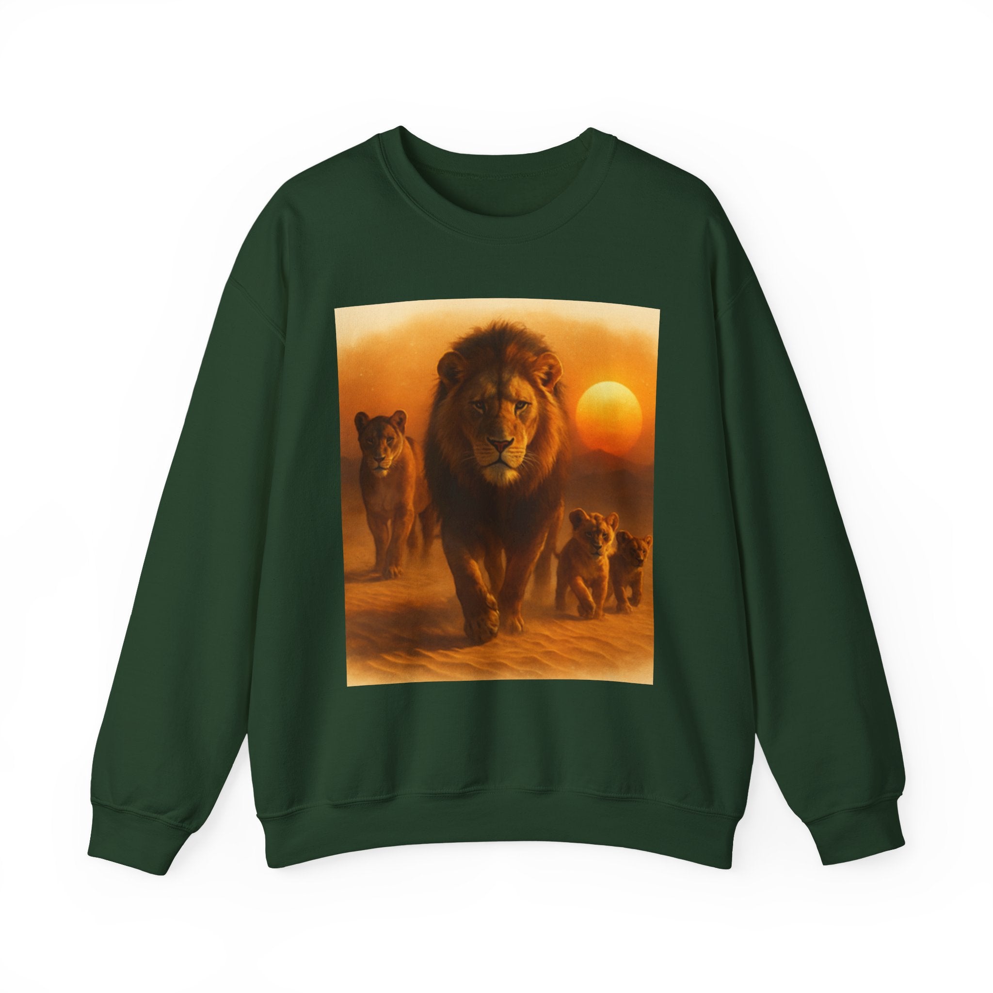 Tiger Sunset Crewneck Sweatshirt