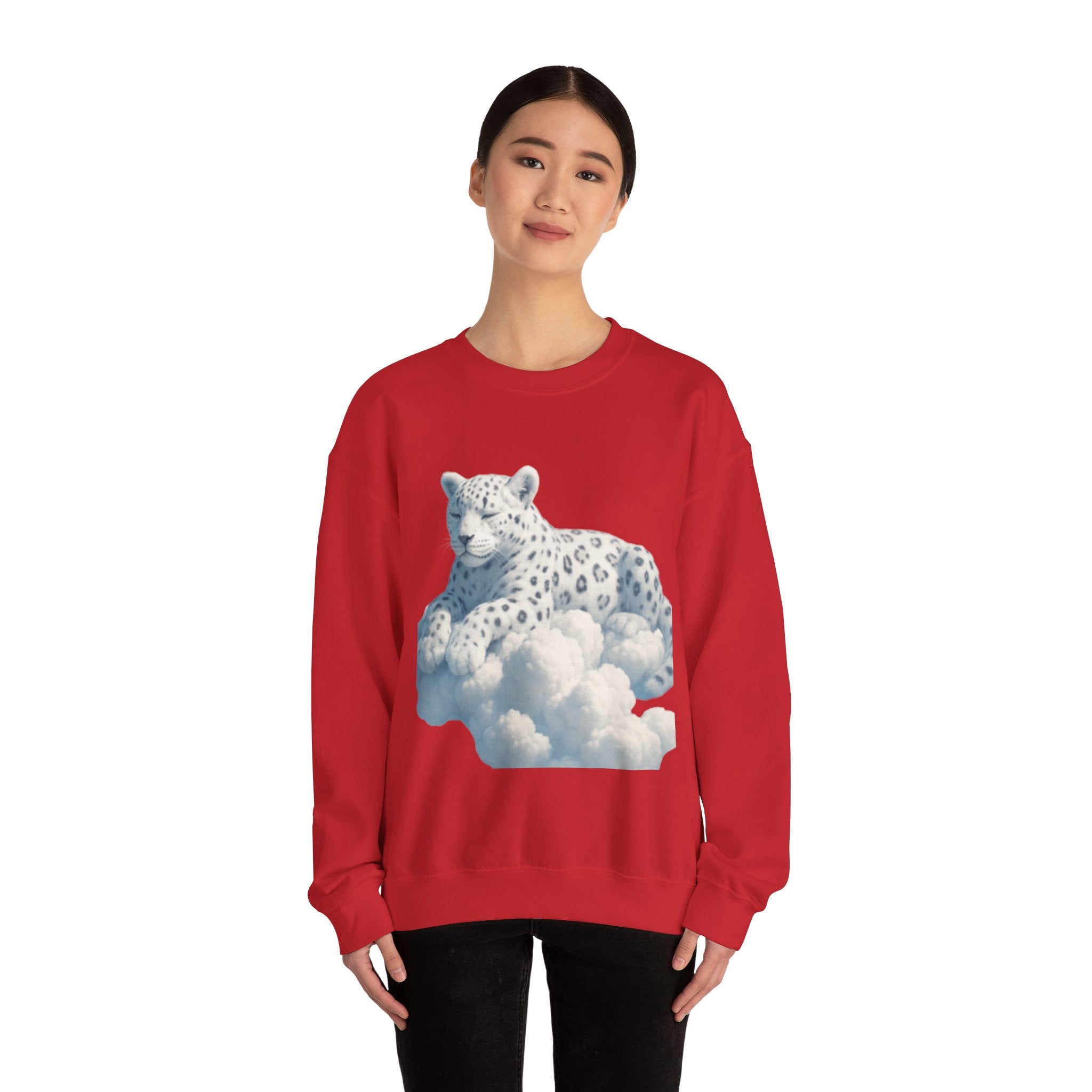 Crewneck Cloud Leopard Sweatshirt