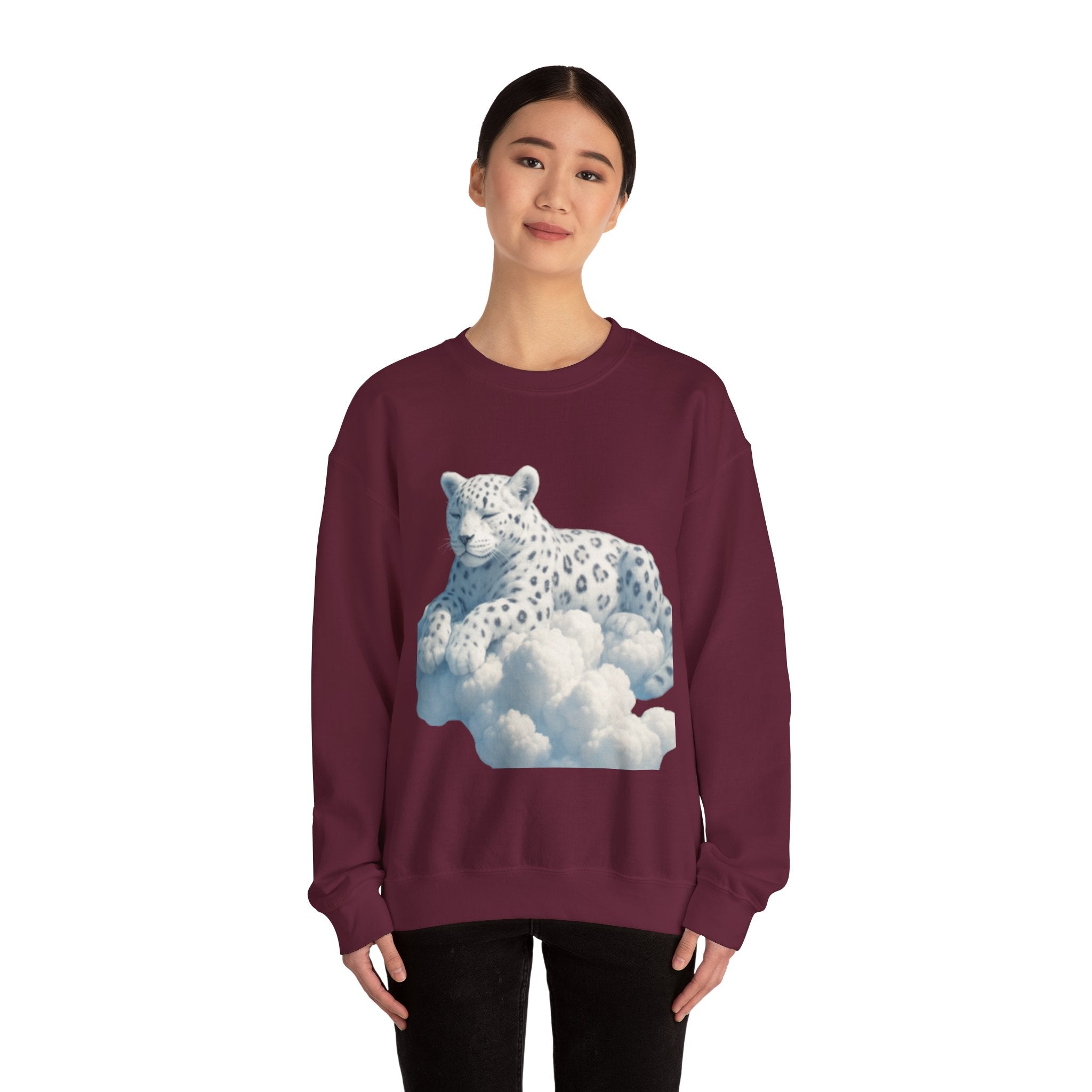 Crewneck Cloud Leopard Sweatshirt