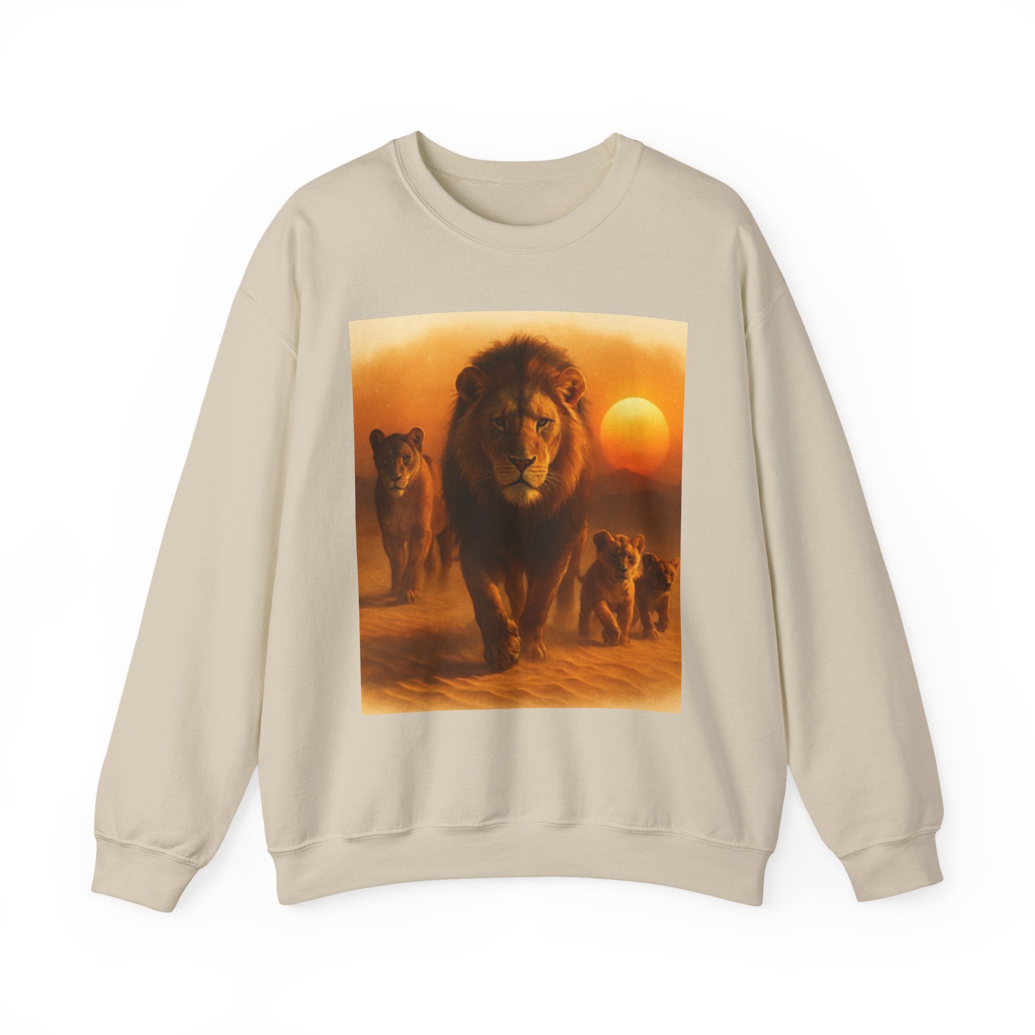 Tiger Sunset Crewneck Sweatshirt