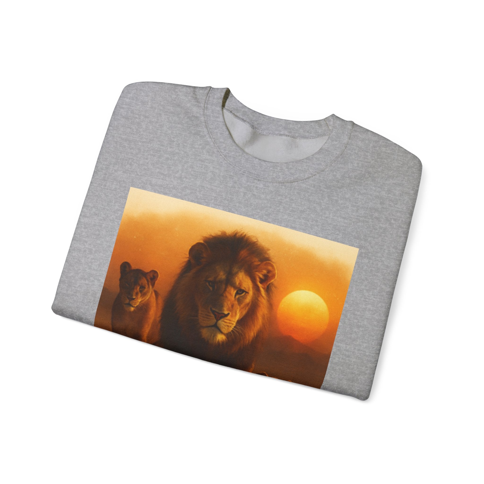 Tiger Sunset Crewneck Sweatshirt