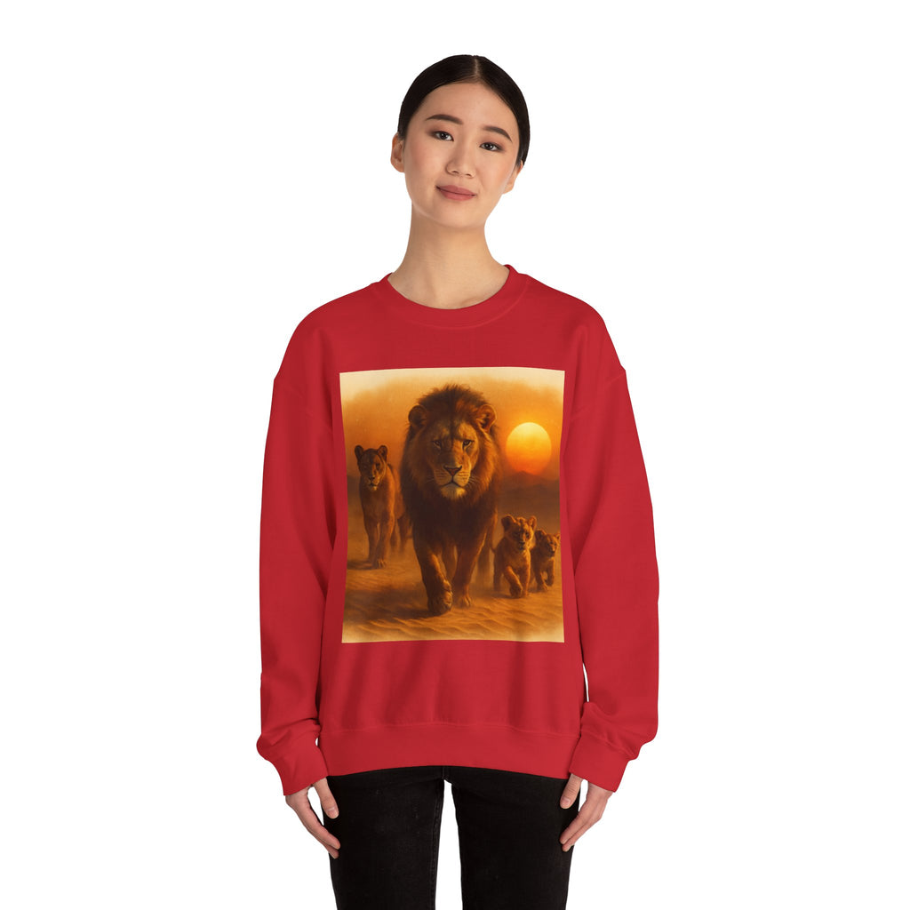 Tiger Sunset Crewneck Sweatshirt