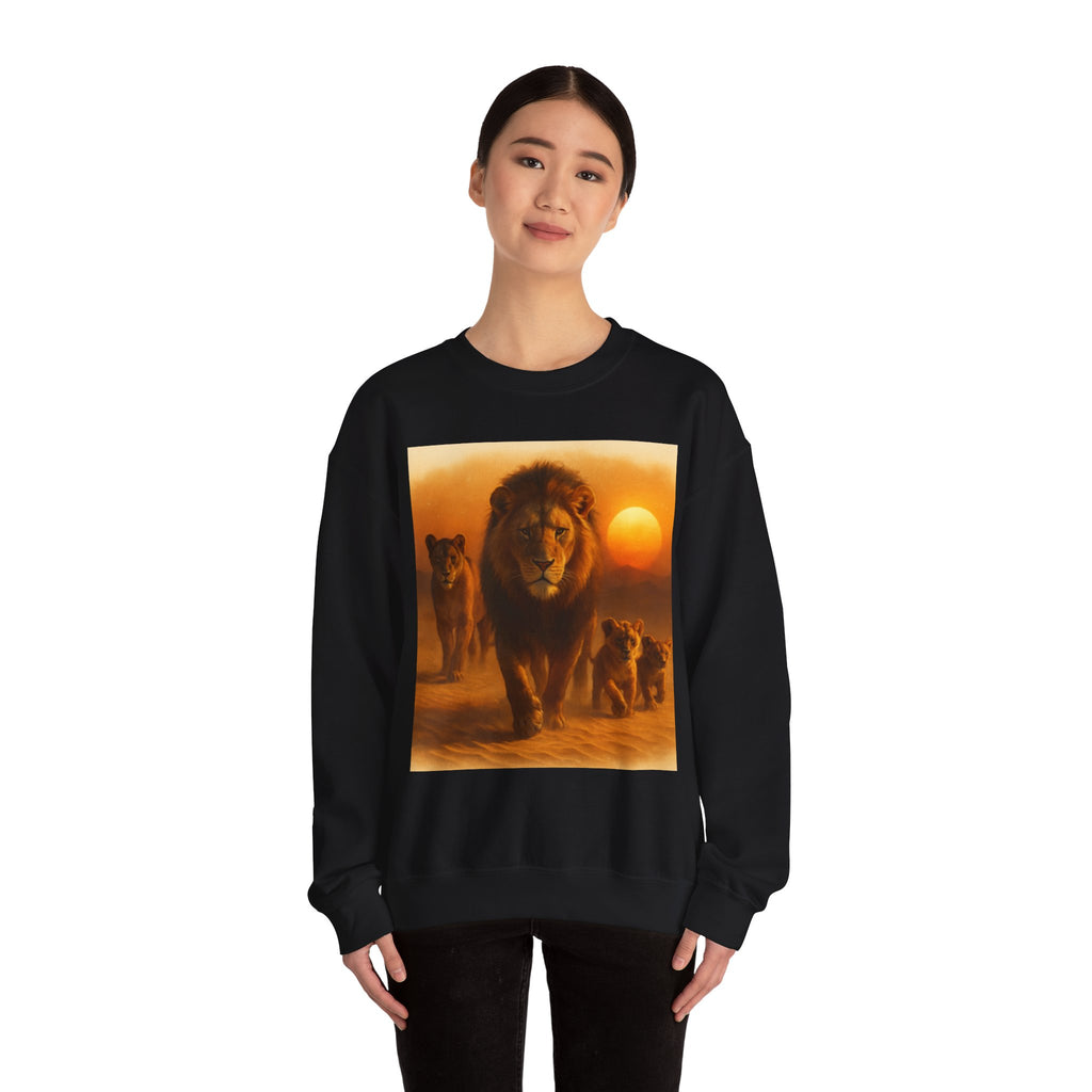 Tiger Sunset Crewneck Sweatshirt