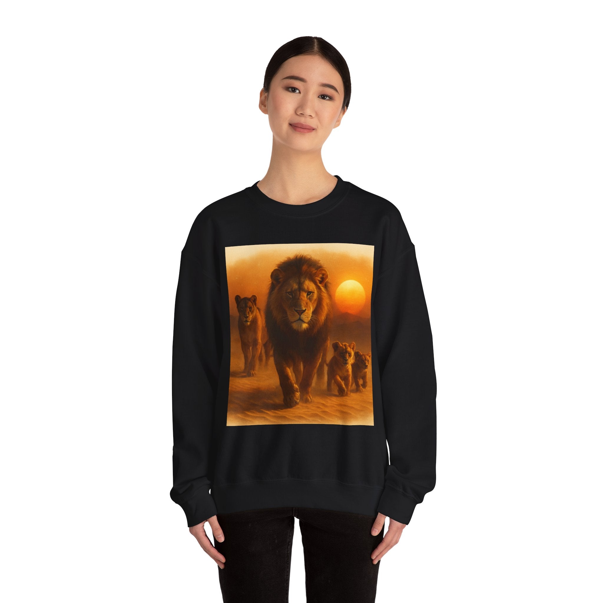 Tiger Sunset Crewneck Sweatshirt