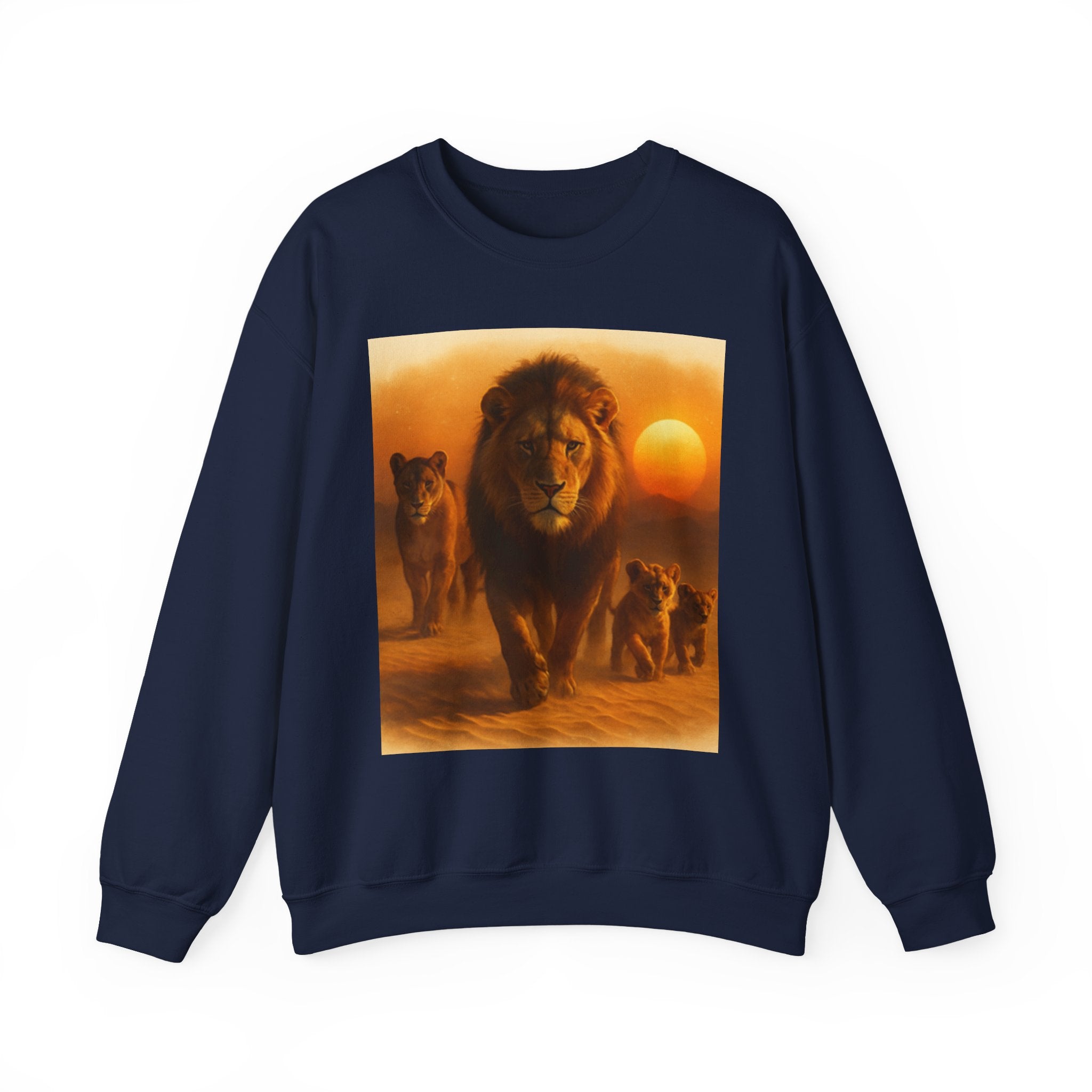 Tiger Sunset Crewneck Sweatshirt