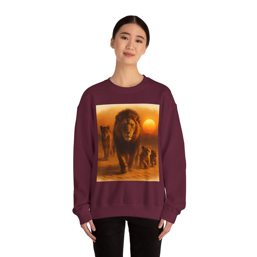 Tiger Sunset Crewneck Sweatshirt