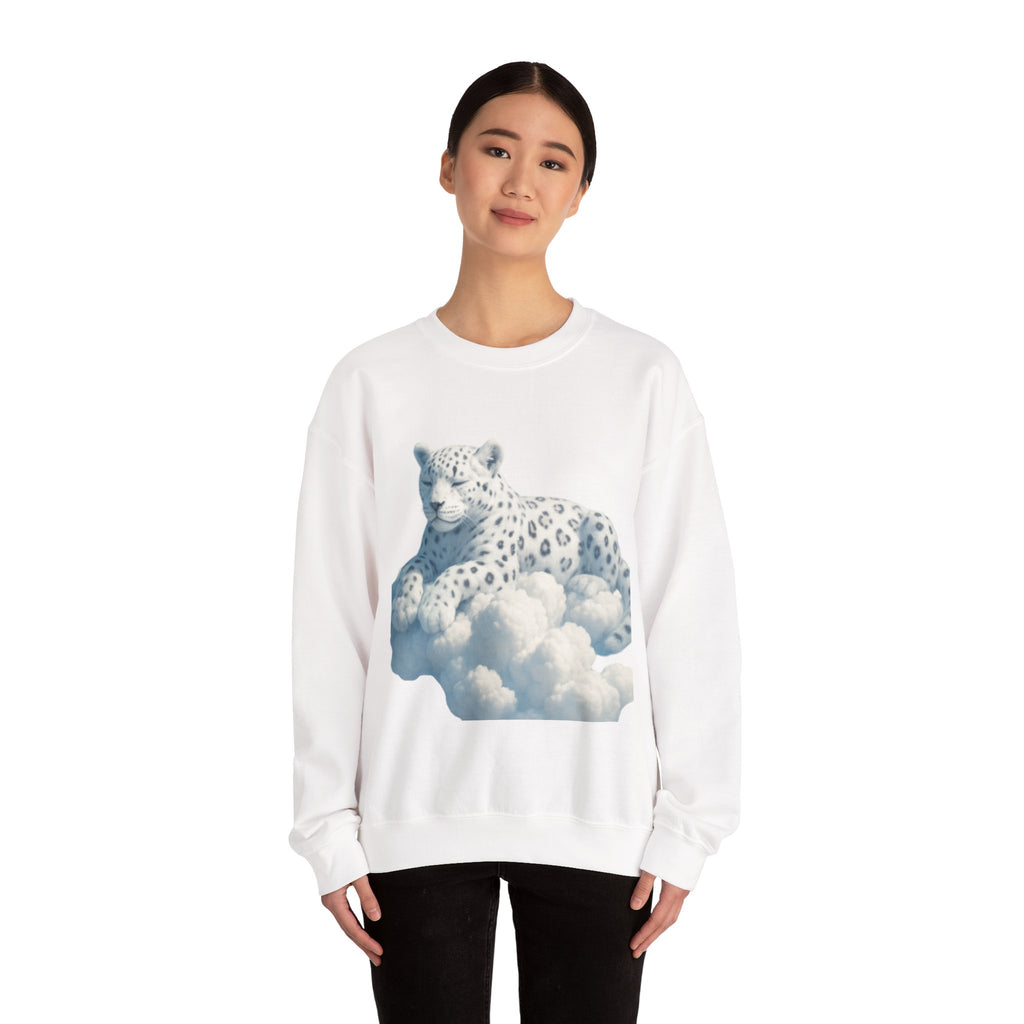 Crewneck Cloud Leopard Sweatshirt