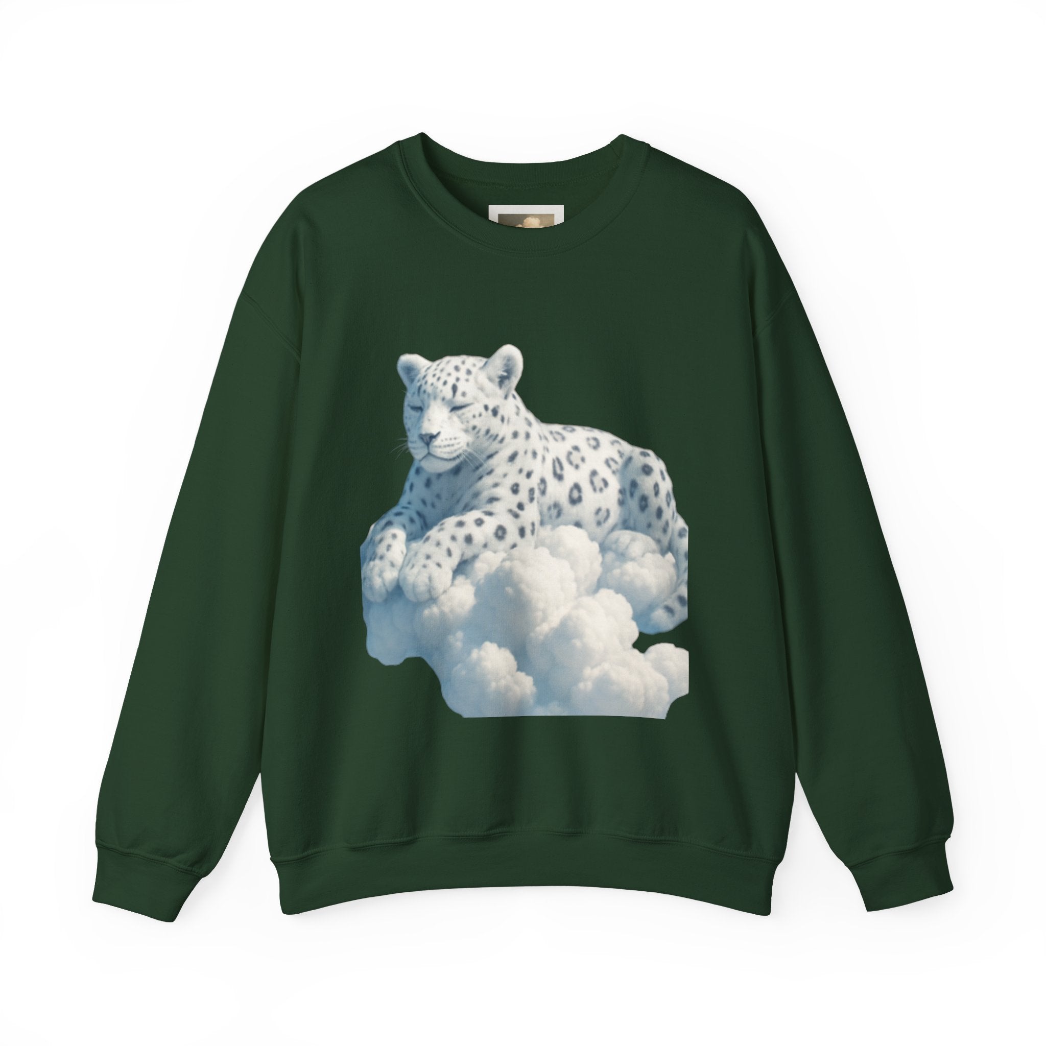 Crewneck Cloud Leopard Sweatshirt