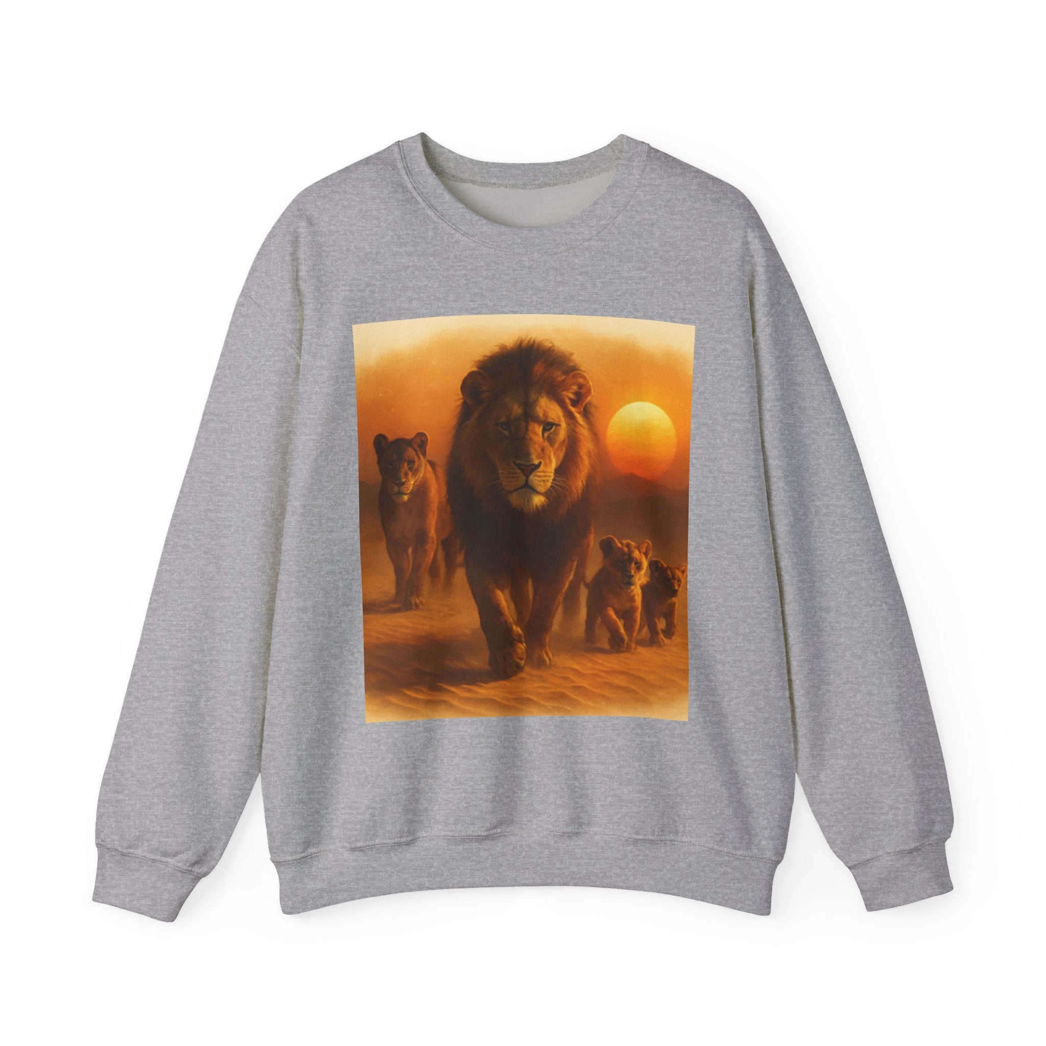Tiger Sunset Crewneck Sweatshirt