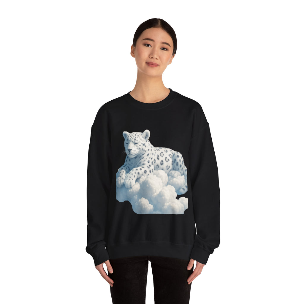 Crewneck Cloud Leopard Sweatshirt